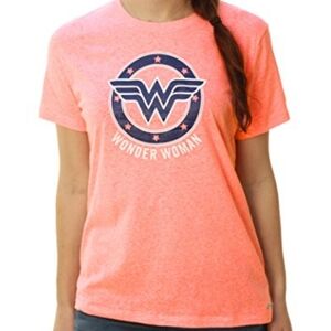 Under Armour Wonder Woman women's pink short sleeve graphic t-shirt  Size Xl